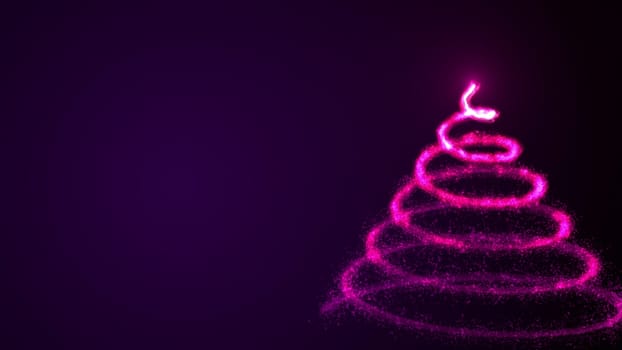 Animated Festive Christmas background with tree. Just add your Christmas title, wishes or logo