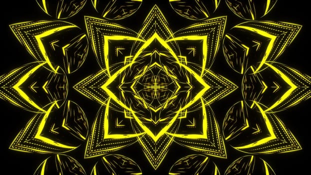 Abstract beautiful line flowers background, 3d render computer generated backdrop