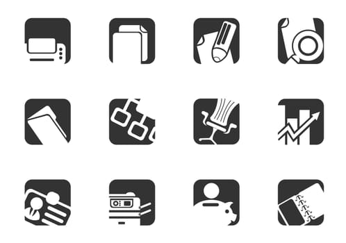 Business icon set for your design. vector icons