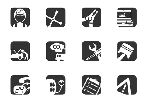 Car services icon set for your design. vector icons