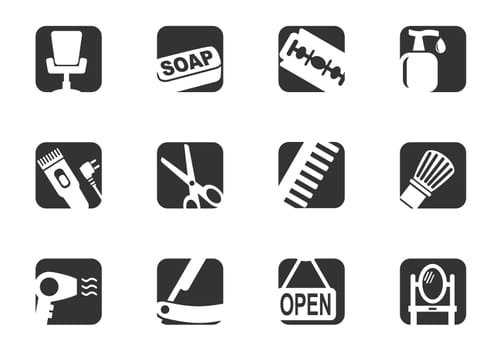 Hairdressing salon icon set for your design. vector icons