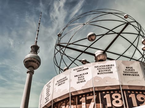 Berlin Television Tower, low angle