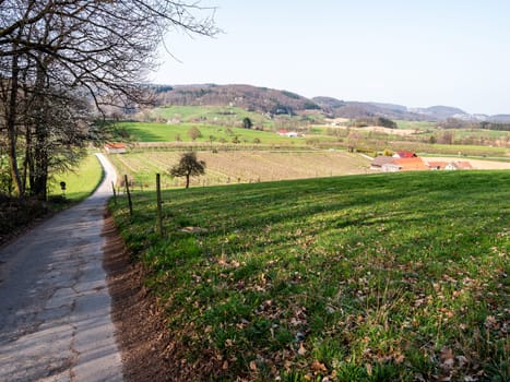 Heppenheim, Odenwald landscape, spring, germany