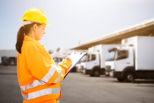 Shipment And Transportation Business. Cargo Delivery. Logistic Worker