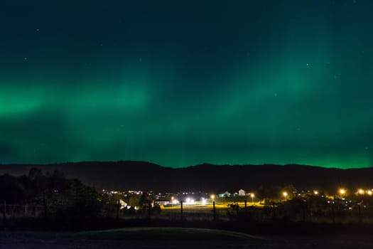 Aurora over Volda, Norway