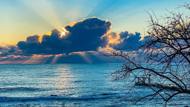Sunset On The Black Sea In Sochi