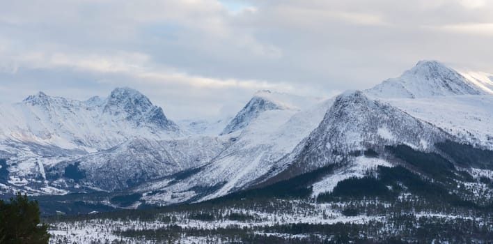 Snow Mountains in Norway