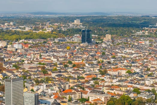 Frankfurt from above, Germany