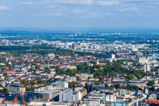 Frankfurt from above, Germany
