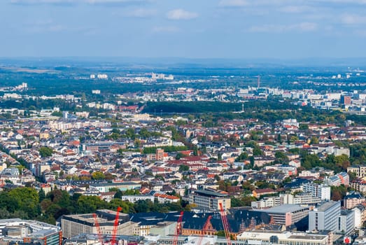 Frankfurt from above, Germany