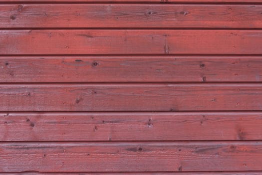 Red wooden facade