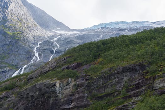 Mountain Scenery in Norway - Briksdal Glacier (Briksdalbreen)