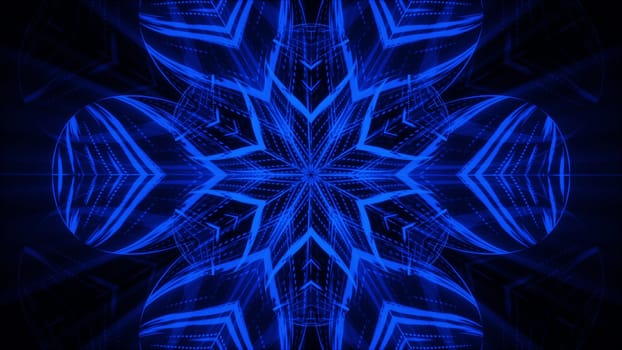 Abstract beautiful line flowers background, 3d render computer generated backdrop