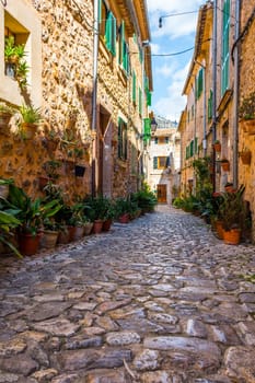 Plant Street in Valldemossa, Majorca