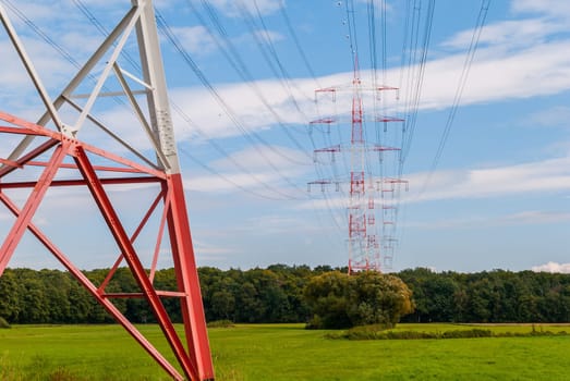 Pylons near Darmstadt (germany)
