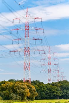 Pylons near Darmstadt (germany)