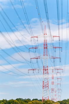 Pylons near Darmstadt (germany)