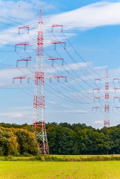 Pylons near Darmstadt (germany)