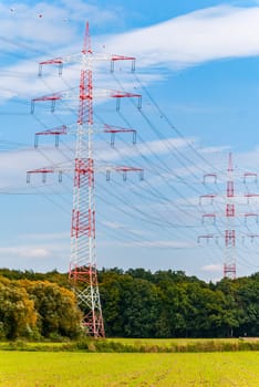Pylons near Darmstadt (germany)
