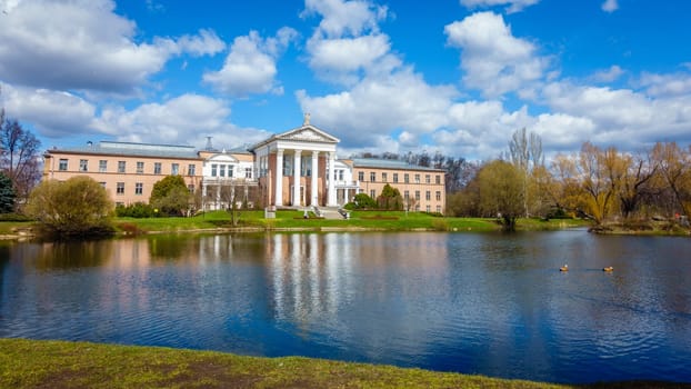 Administrative building of the Main Botanical Garden of the Russian Academy of Sciences in Moscow, Russia