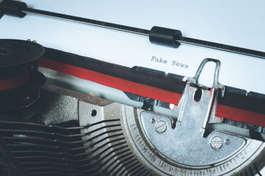 Old fashioned vintage typewriter: closeup picture