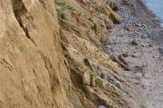 Cliff of ahrenshoop village at baltic sea peninsula darss. (Germany) in autumn time.