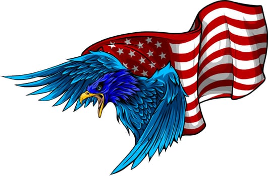 EAGLE INDEPENDENCE USA FLAG AMERICA WHITE BACKGROUND