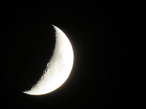 moon in growing room with satellite craters night sleep