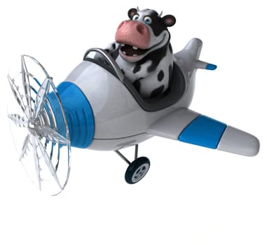 Fun cow - 3D Illustration