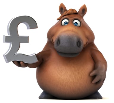 Fun horse - 3D Illustration