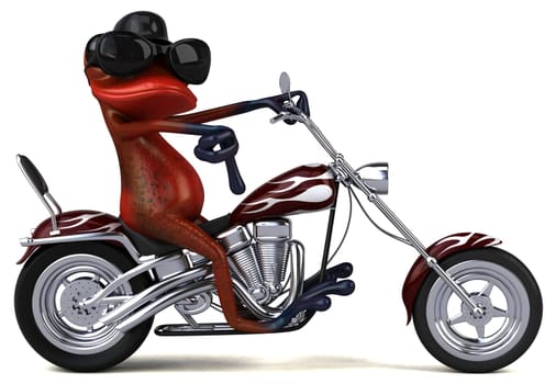 Fun frog - 3D Illustration