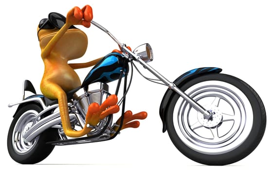 Fun frog - 3D Illustration