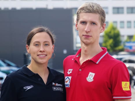 German swimmer Sarah Koehler SG Frankfurt and German swimmer Florian Wellbrock SC Magdeburg