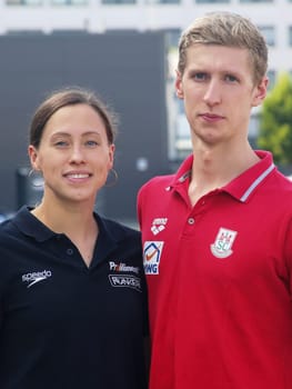 German swimmer Sarah Koehler SG Frankfurt and German swimmer Florian Wellbrock SC Magdeburg