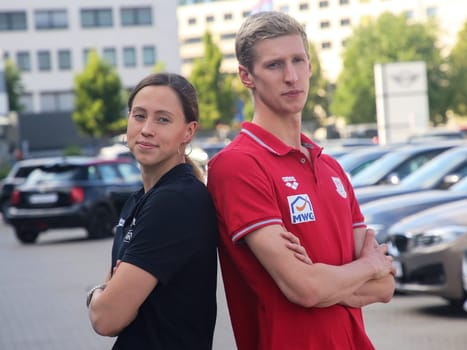 German swimmer Sarah Koehler SG Frankfurt and German swimmer Florian Wellbrock SC Magdeburg