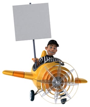 Fun 3D Illustration of an american Referee