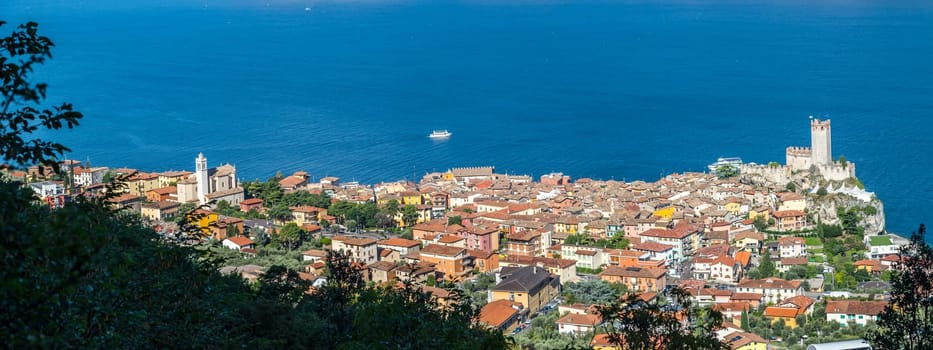 Village Malcesine, Lake Garda, Italy. Lake in the Background.