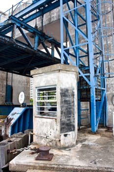 old desert car ferry dock in hong kong