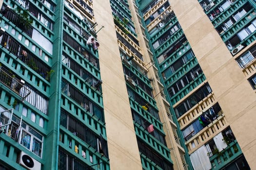 Hong Kong public housing apartment block