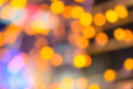 orange light background with bokeh defocused