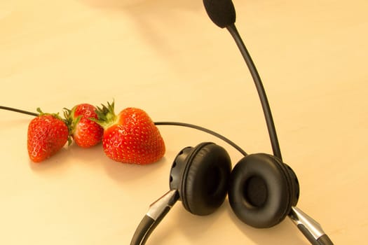 Vitamins at work,healthy snacking