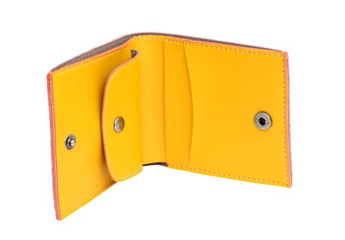 leather wallet on a white background