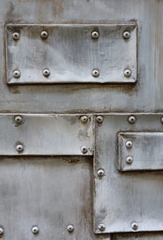 structure of grunge metal with screw