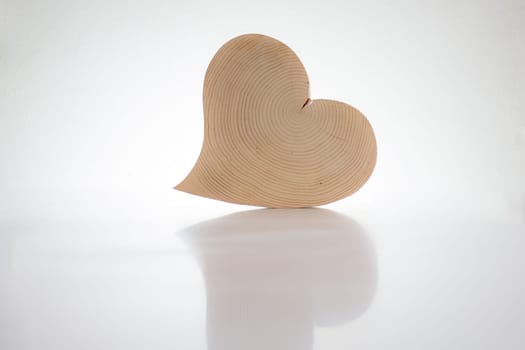 A heart - made of wood