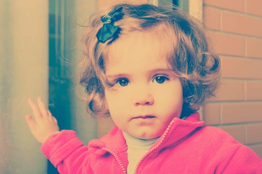 young girl portrait, outside