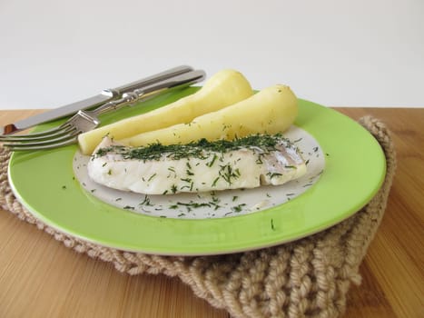 Haddock with pastinake