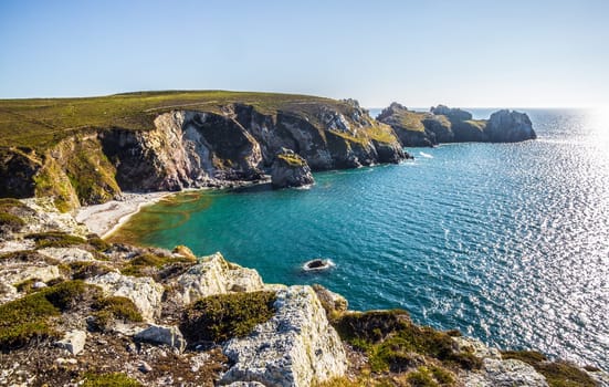 Pointe de Dinan, Crozon peninsula, Departement Finistere, Brittany, France