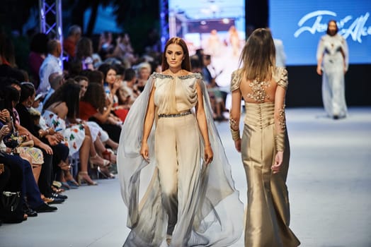 marbella fashion show celebrities on fire