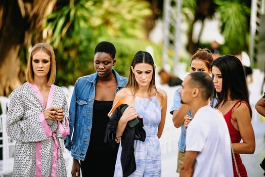 marbella fashion show celebrities on fire