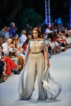 marbella fashion show celebrities on fire